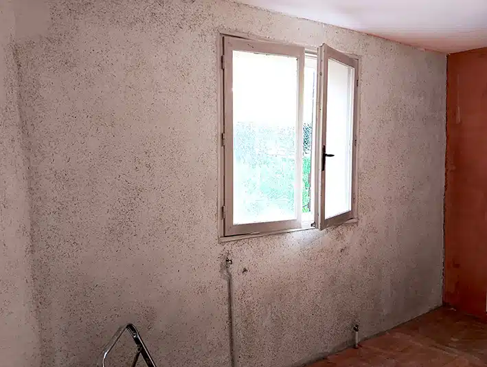 Intérieur: chaux chanvre