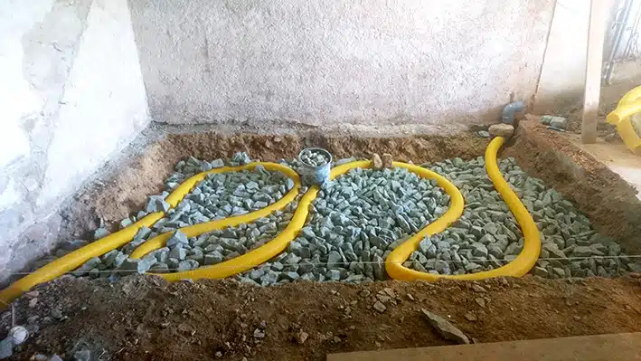 drain de ventilation posé