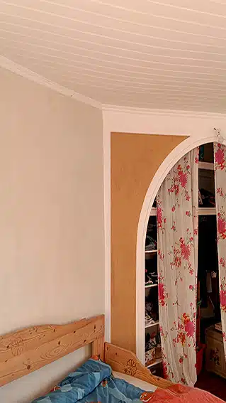 chambre avec enduit argile